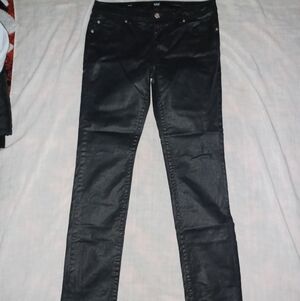 a.n.a Shiny Coated Black Skinny Jeans New Without Tag